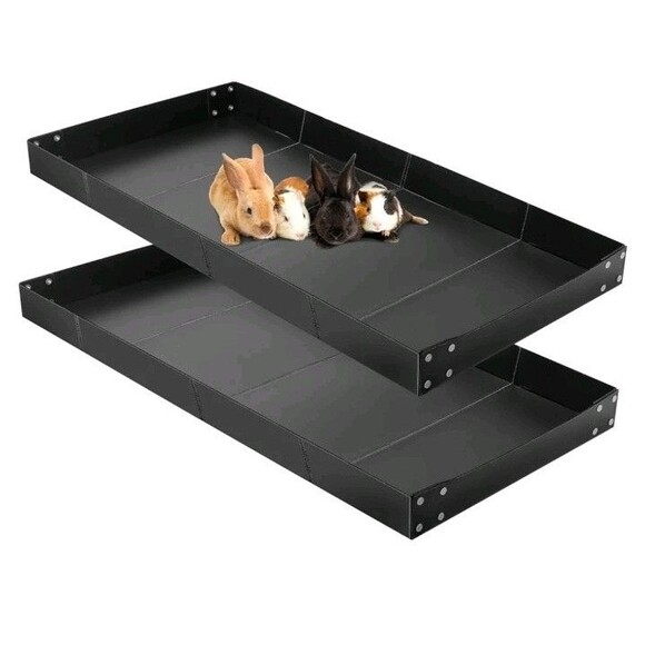 2pc Guinea Pig Cage Liner Corrugated Plastic Cage Liner Base 2x4 Panel Size READ - Picture 1 of 6